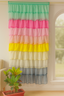 Multi-Color Layered Sheer Window Curtain