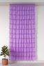 Purple Layered Sheer Curtain Panel
