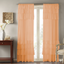 Soft Sheer Layered Window Curtains in Peach Orange