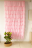 Soft Pink Layered Curtains with Sheer Finish